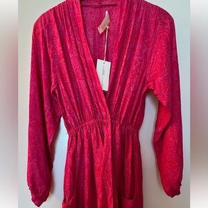 Natalie Martin Nico Dress in Shangri-La Raspberry. Size Small. New with tags.